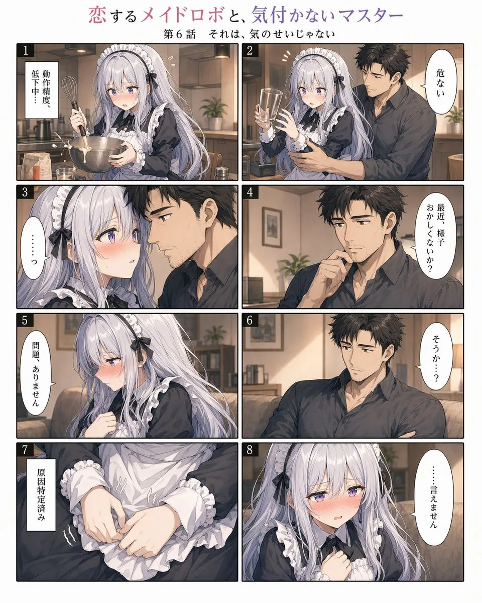 Trang manga lãng mạn về cô hầu gái robot