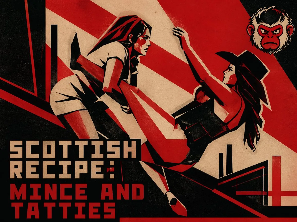 Poster giao đấu phong cách cấu trúc retro