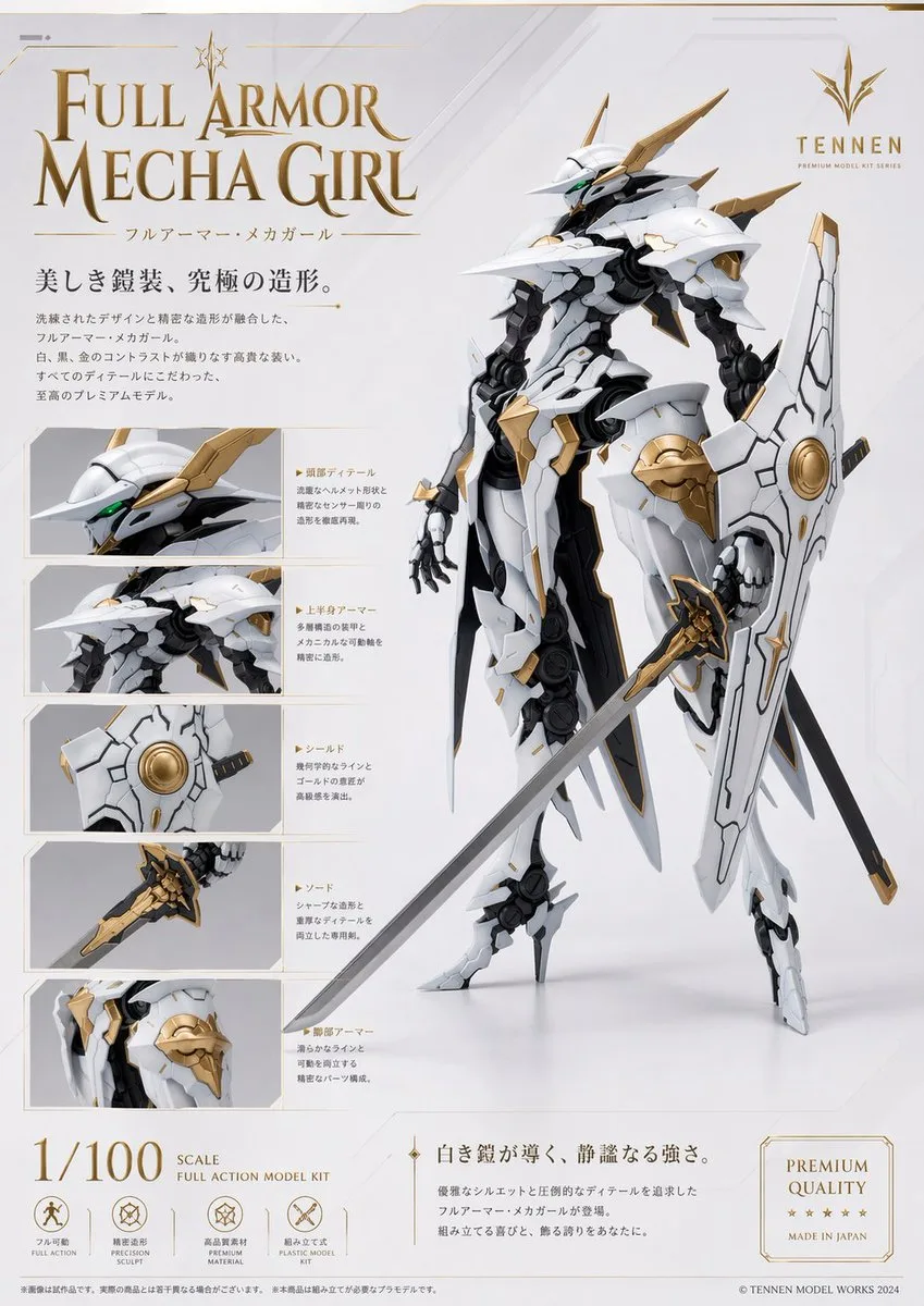 Poster giới thiệu mô hình Mecha Girl cao cấp