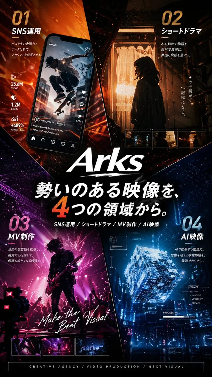 Poster quảng cáo agency sáng tạo phong cách Nhật Bản