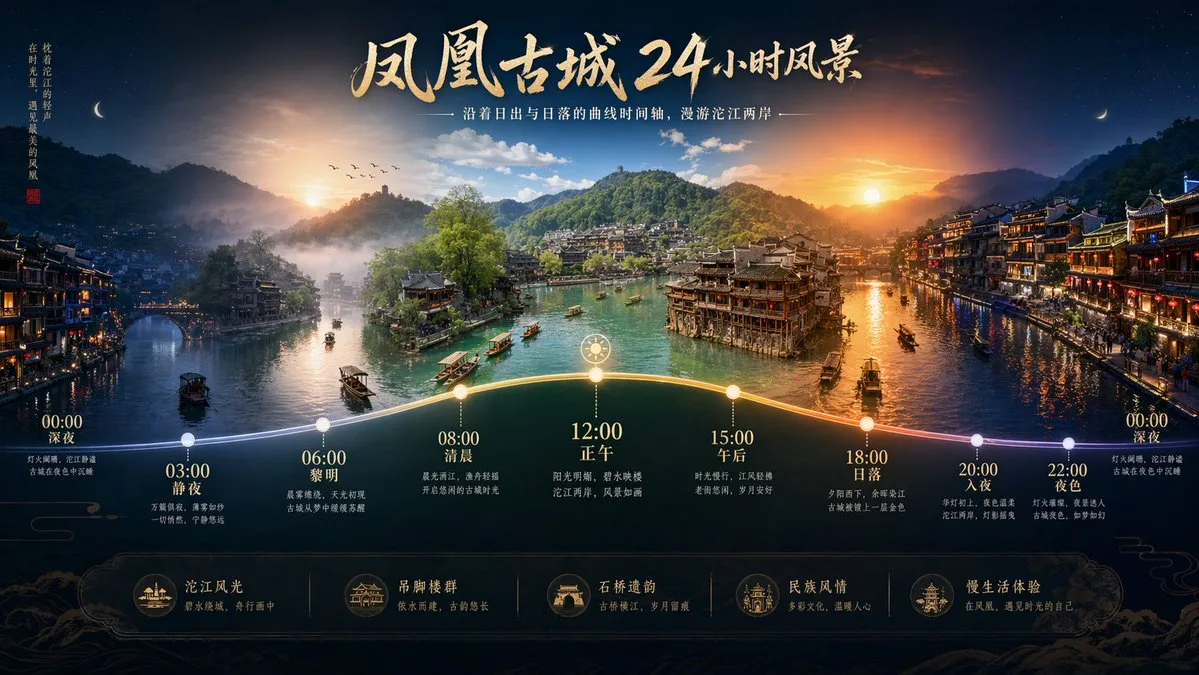 Phong cảnh 24 giờ theo trục thời gian