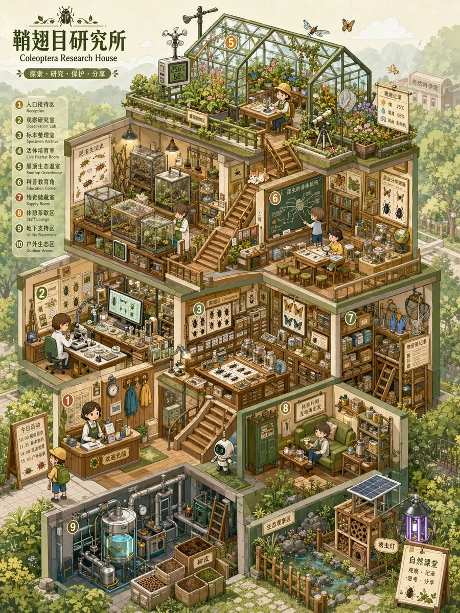 Mặt cắt thế giới thu nhỏ isometric