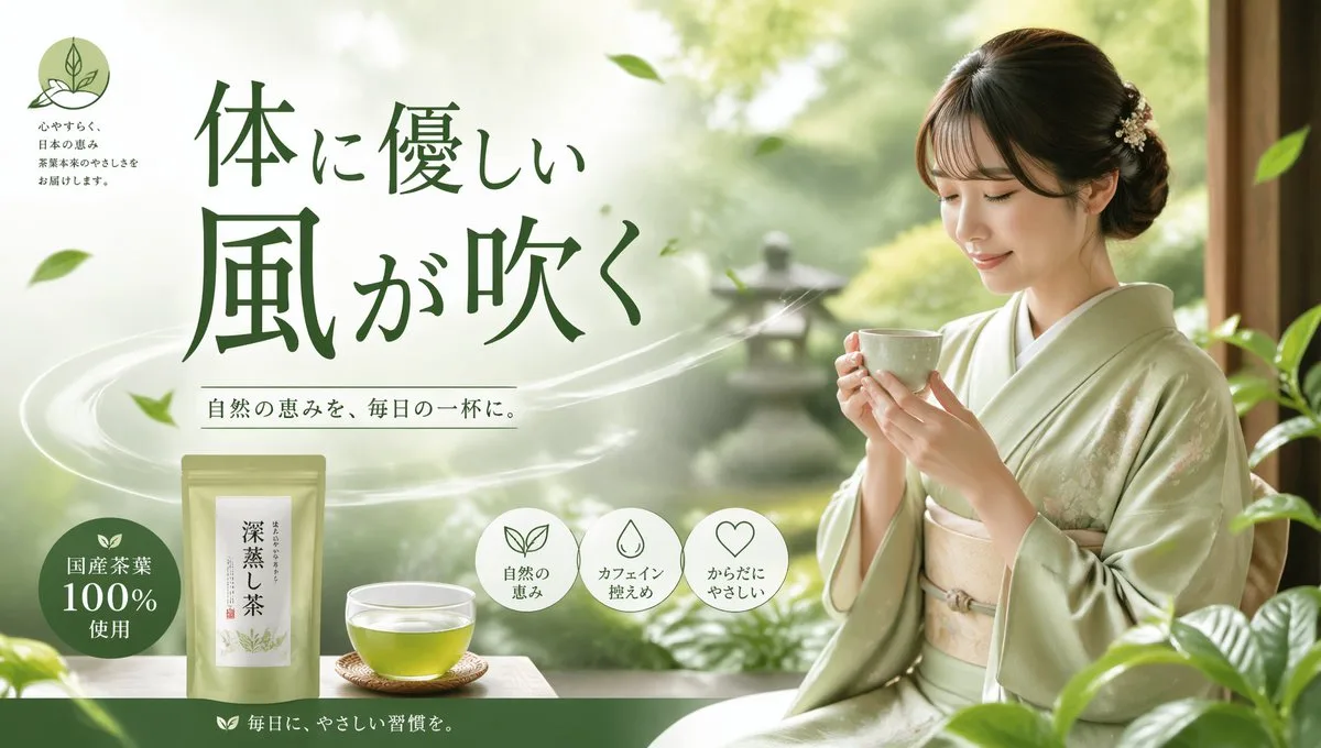 Banner quảng cáo sản phẩm trà
