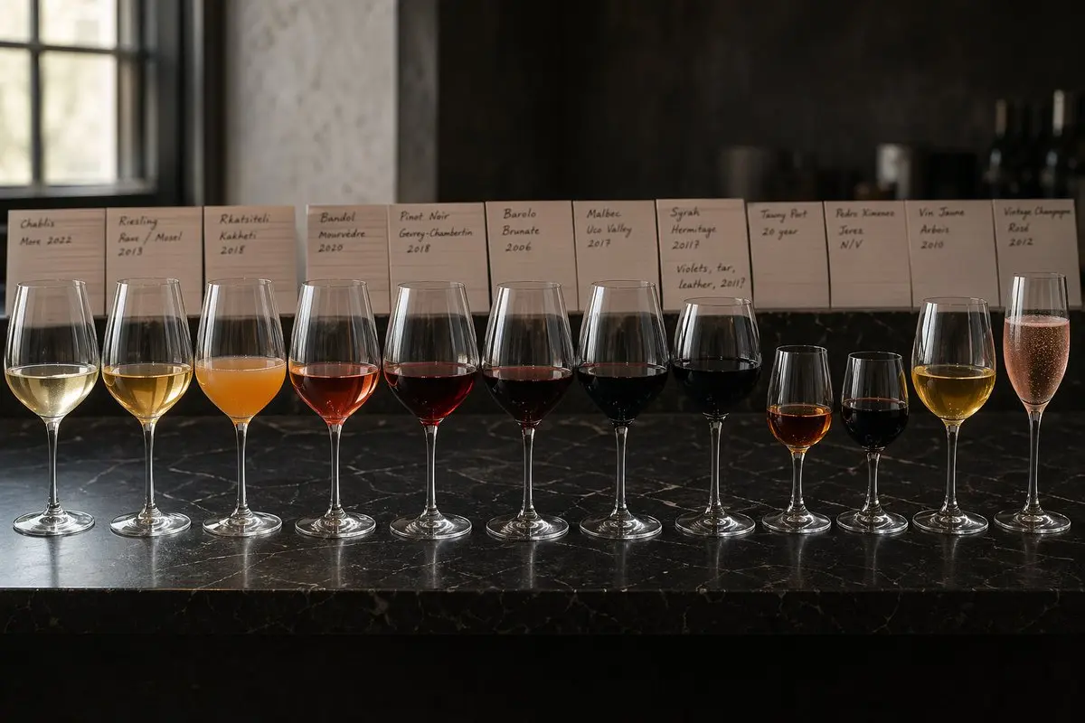 Bộ 12 ly rượu vang thử nếm chuẩn sommelier