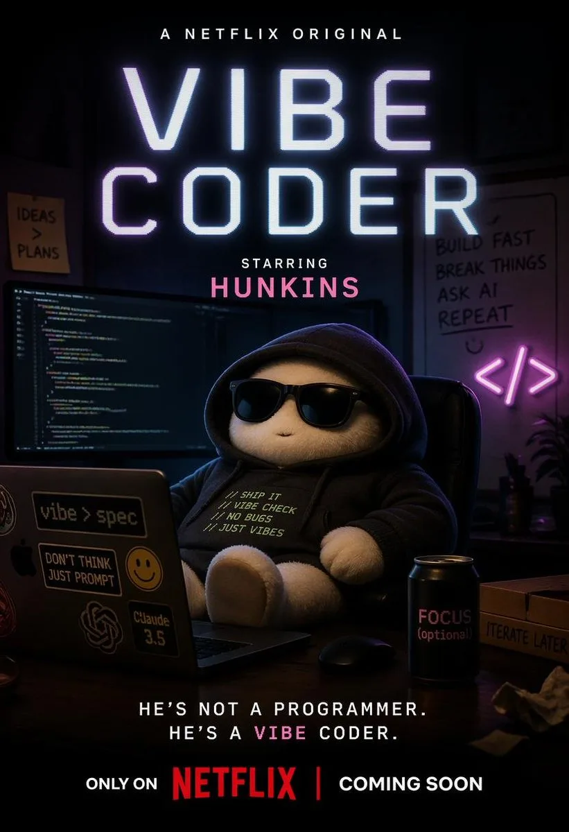 Poster phim Vibe Coder phong cách Netflix