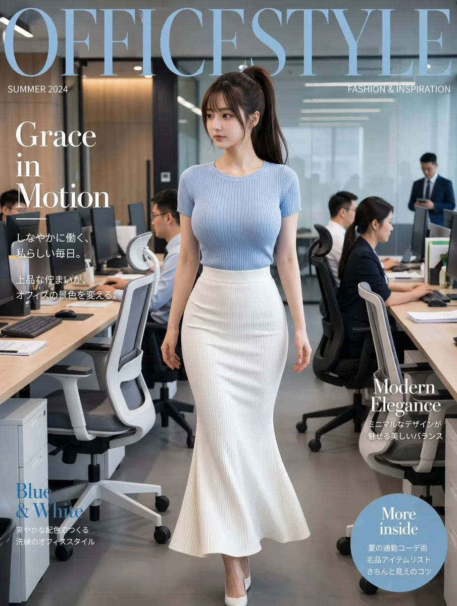 Bìa tạp chí thời trang công sở