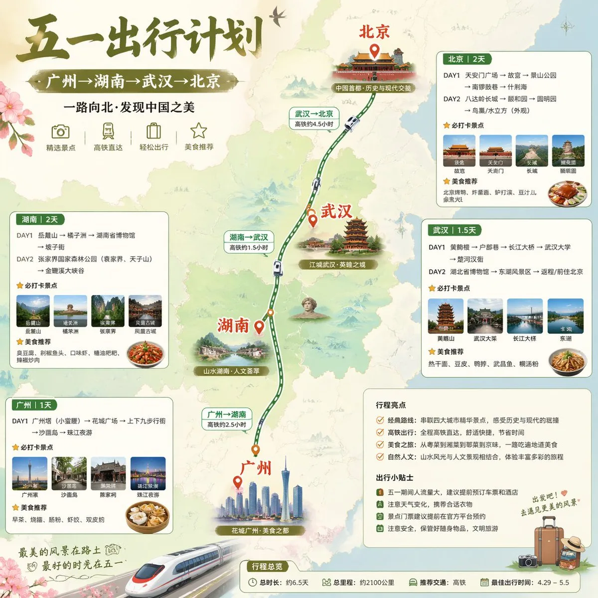 Infographic Du Lịch Đường Sắt Cao Tốc Trung Quốc Dịp 1/5