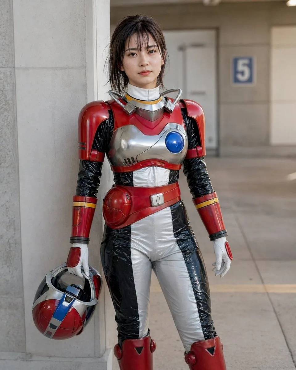 Chân dung cosplay nữ anh hùng không gian cổ điển