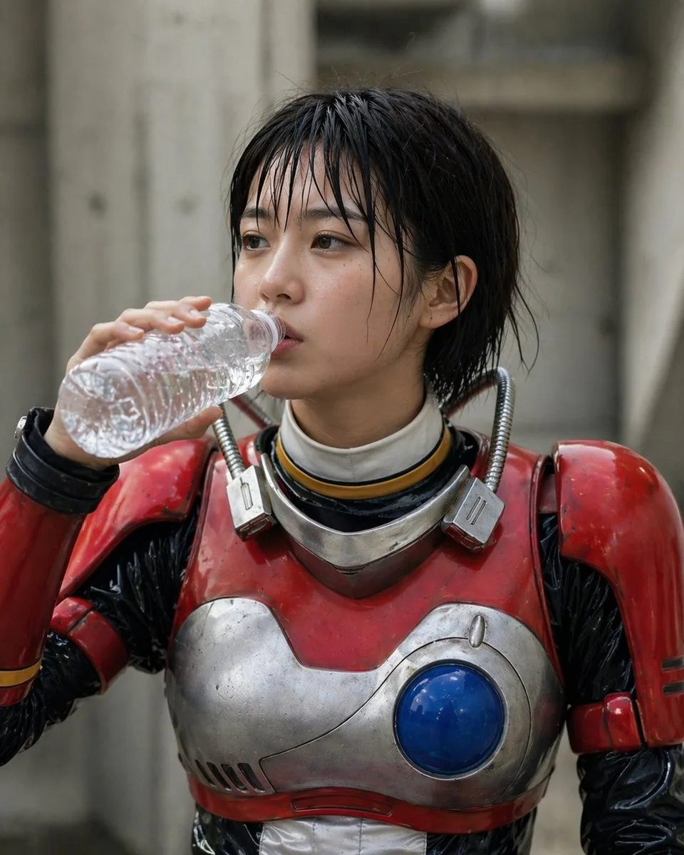 Chân dung đời thường trong bộ giáp Tokusatsu cổ điển