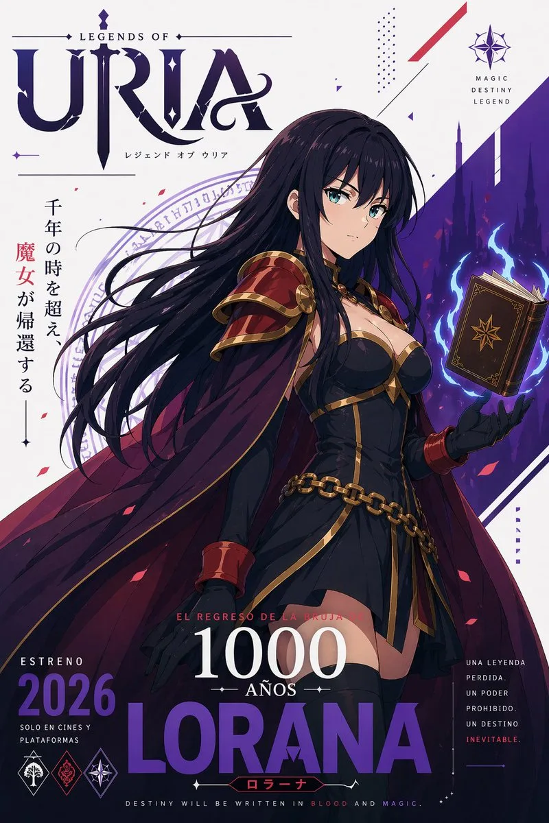 Poster phim anime phù thủy kỳ ảo
