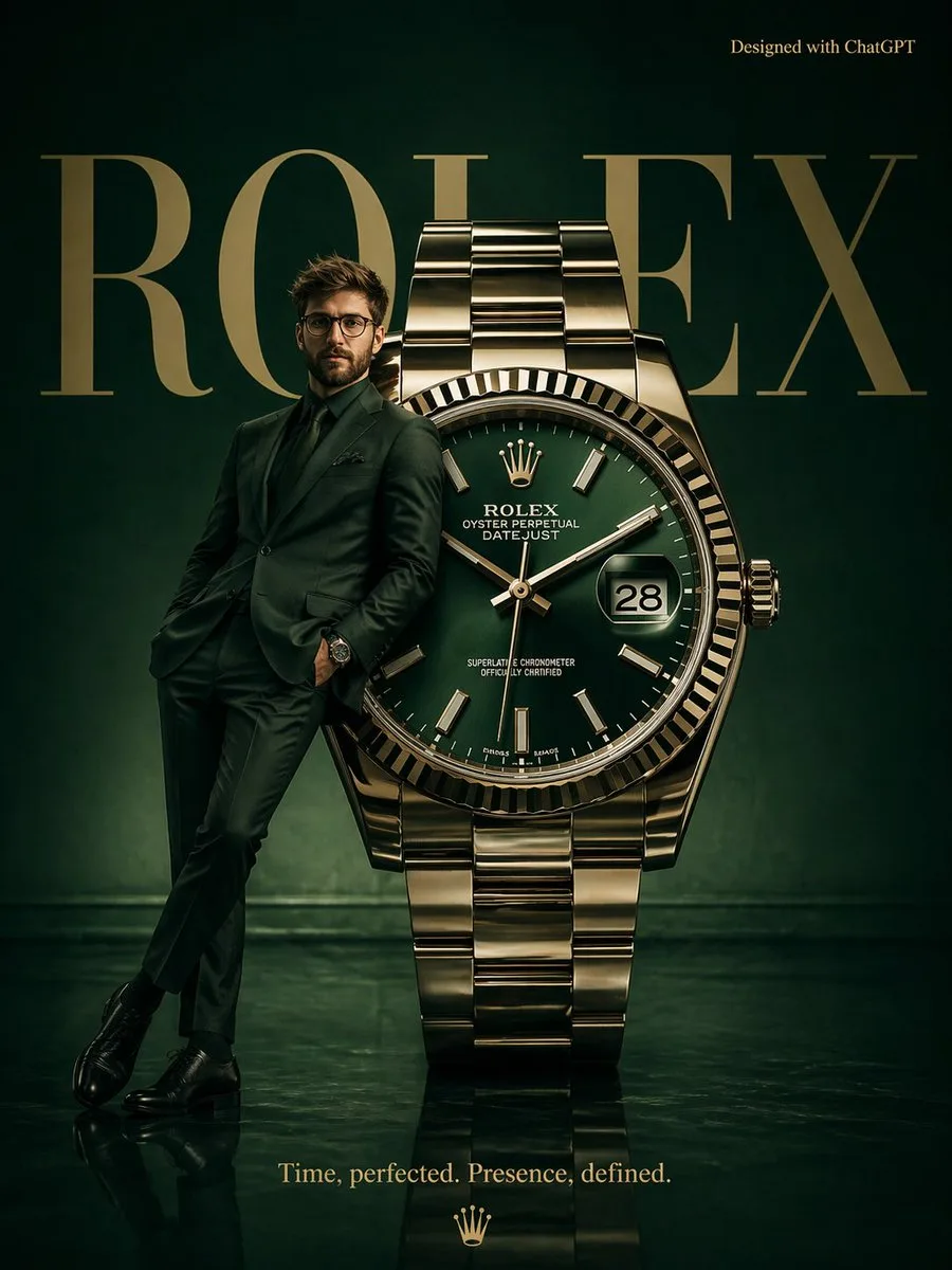 Poster quảng cáo Rolex siêu thực