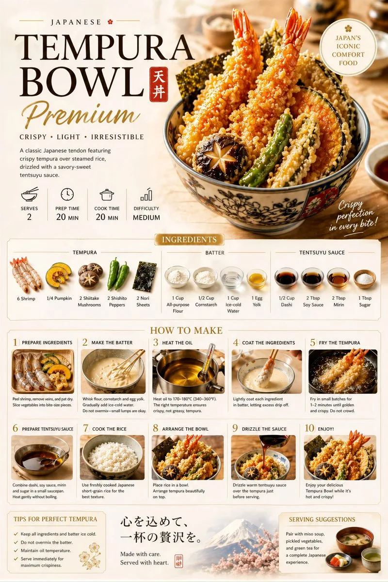 Poster công thức món ăn cao cấp