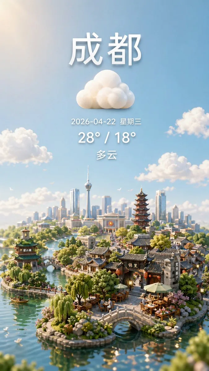 Poster thời tiết thành phố thu nhỏ