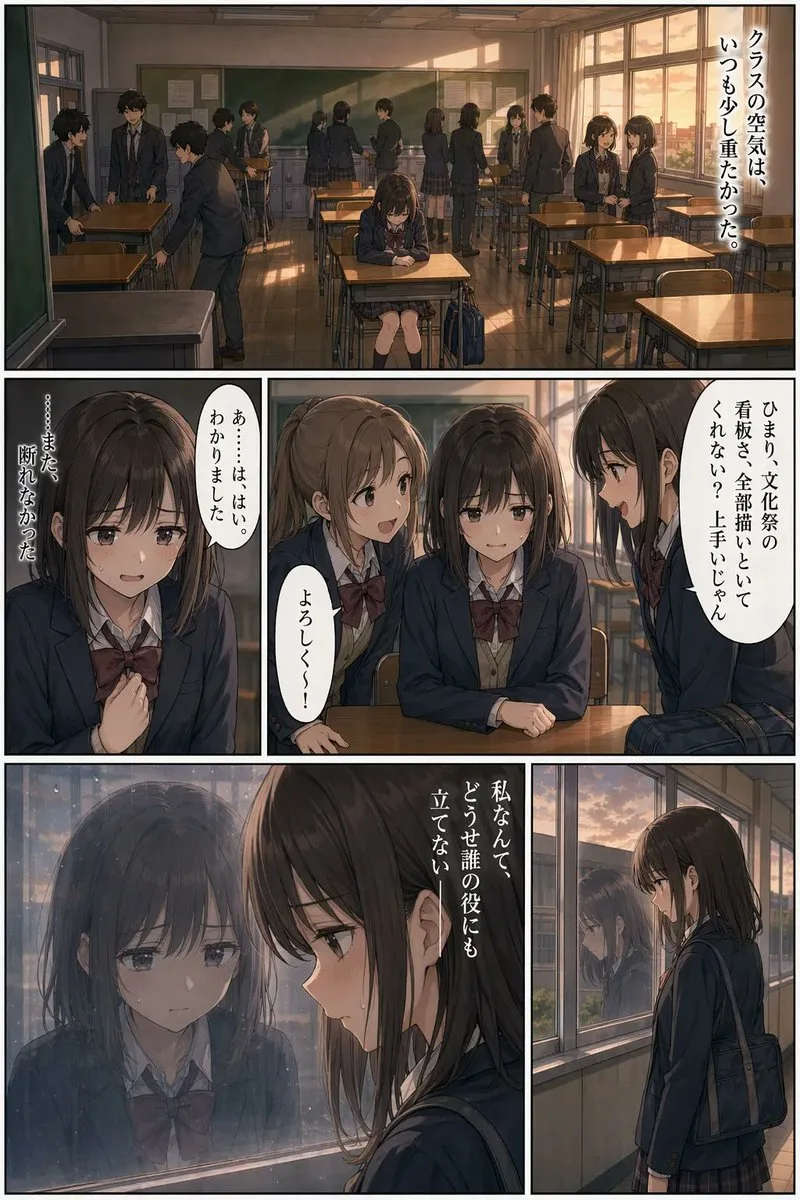 Trang manga học đường lúc hoàng hôn