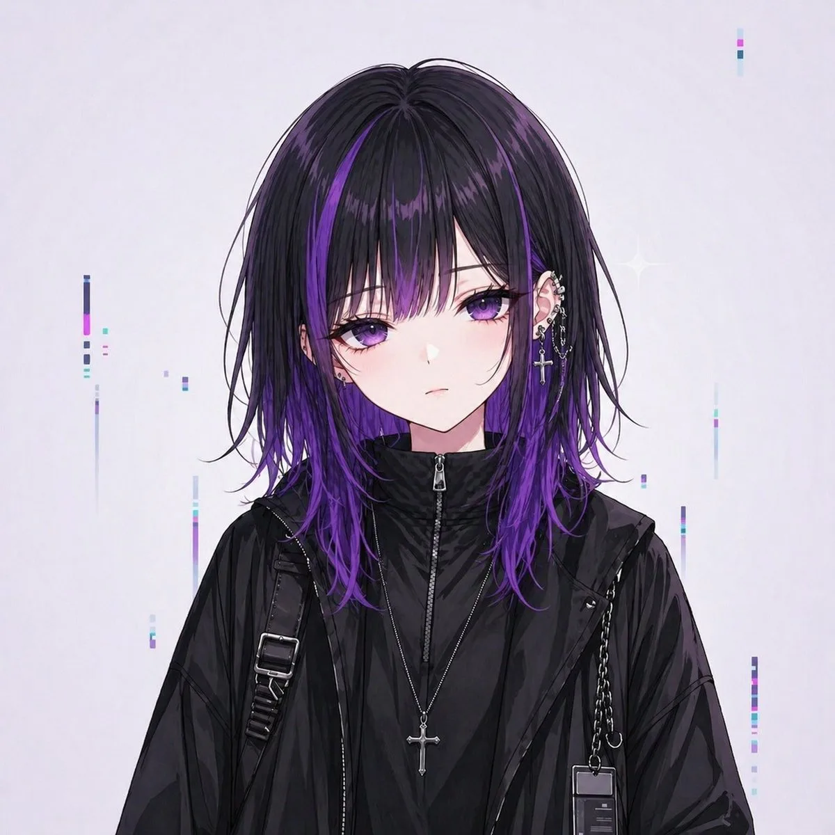 Ảnh đại diện anime phong cách streetwear goth