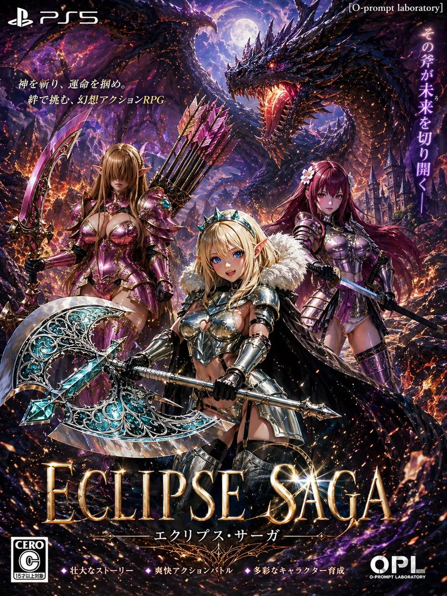 Bìa đĩa game nhập vai Dark Fantasy cho PS5