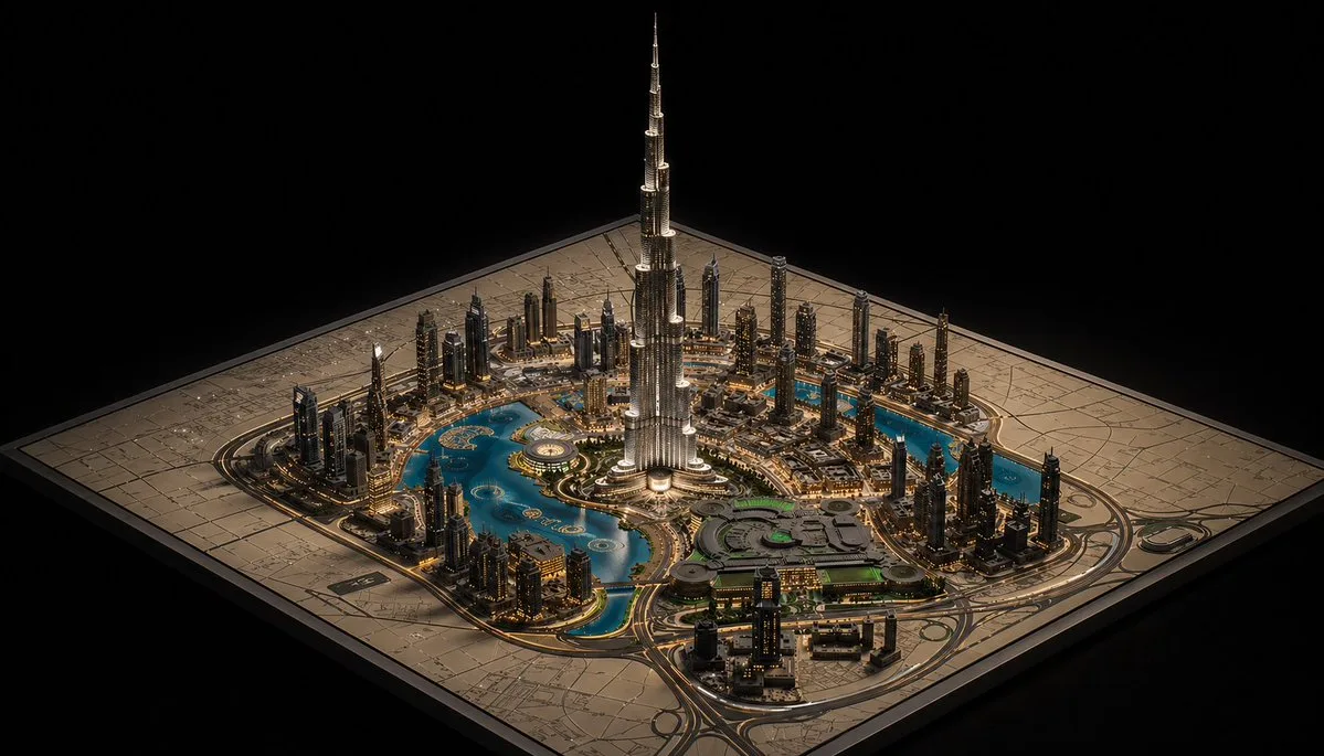 Mô hình thu nhỏ thành phố Dubai sang trọng