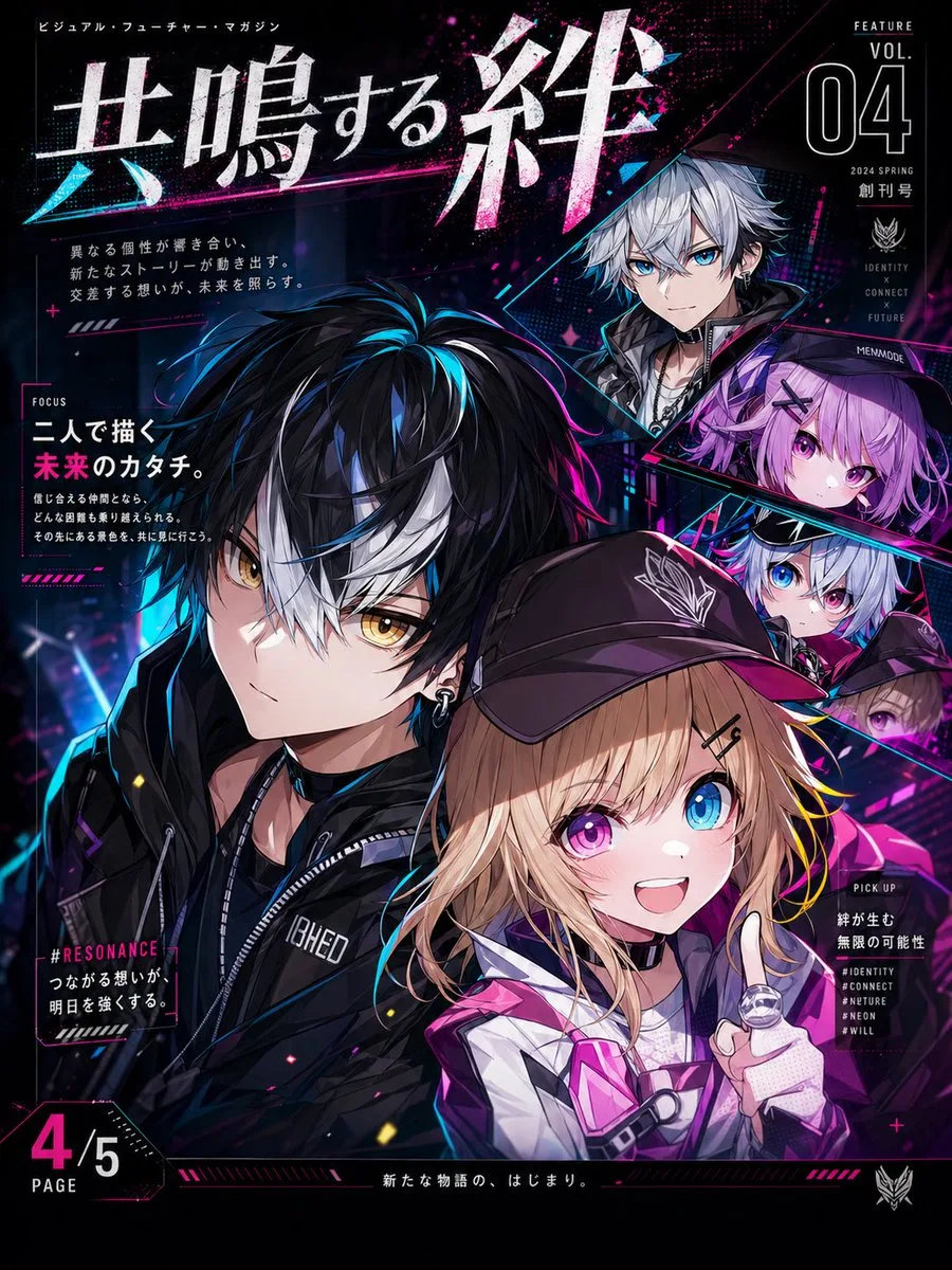Bìa tạp chí anime cyberpunk