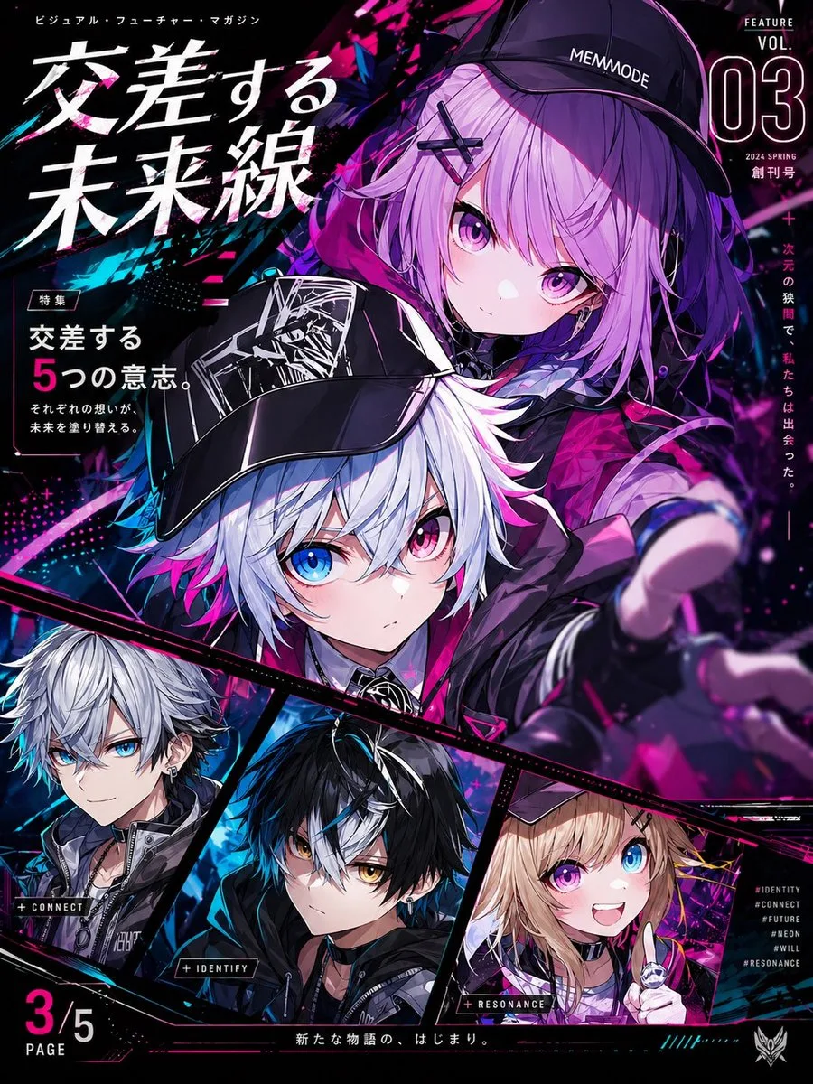 Bìa tạp chí anime cyberpunk