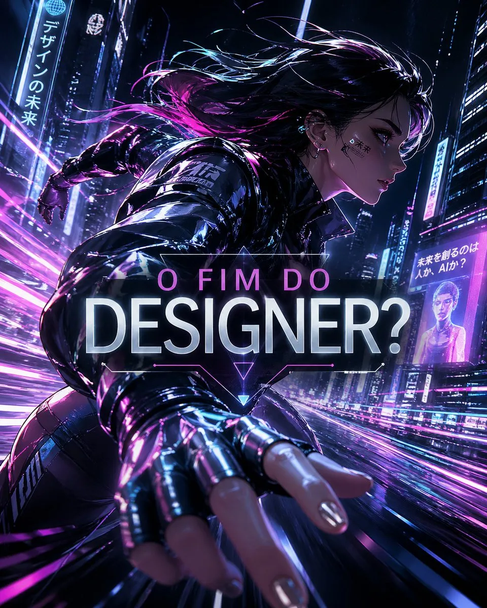 Poster tranh biện thiết kế cyberpunk