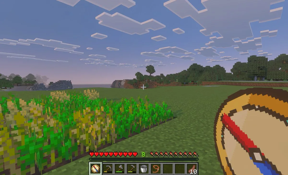 Ảnh chụp màn hình la bàn dịch chuyển Minecraft