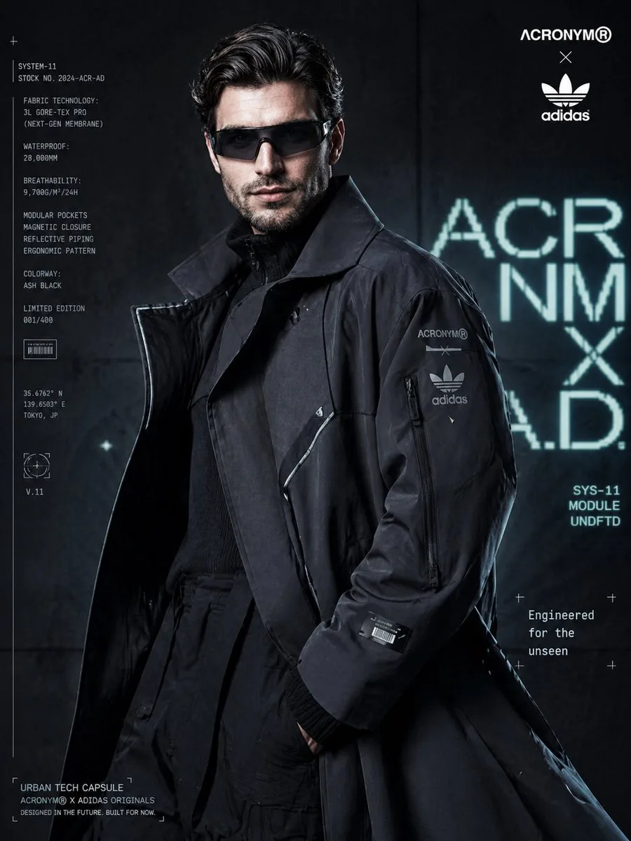 Poster chiến dịch thời trang cyberpunk