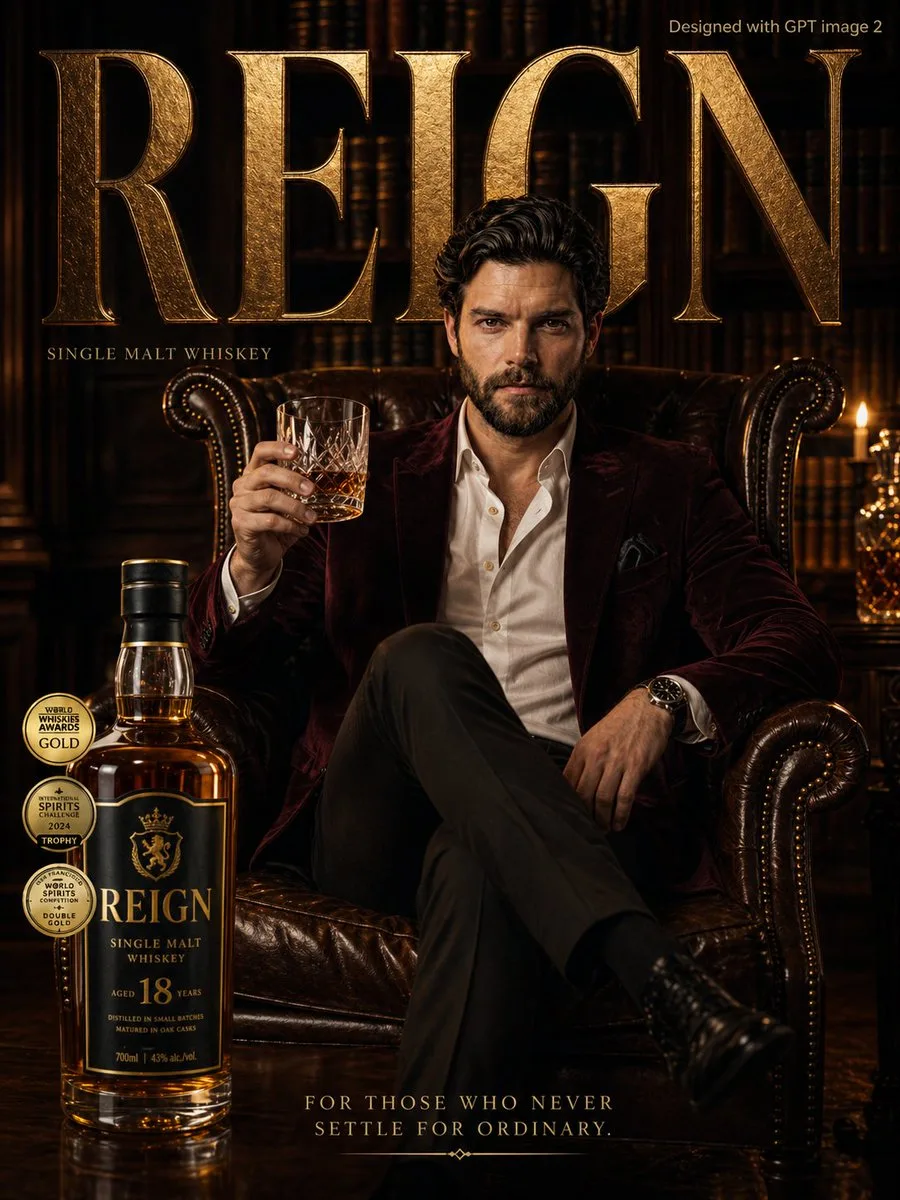 Quảng cáo thương hiệu rượu whisky cao cấp