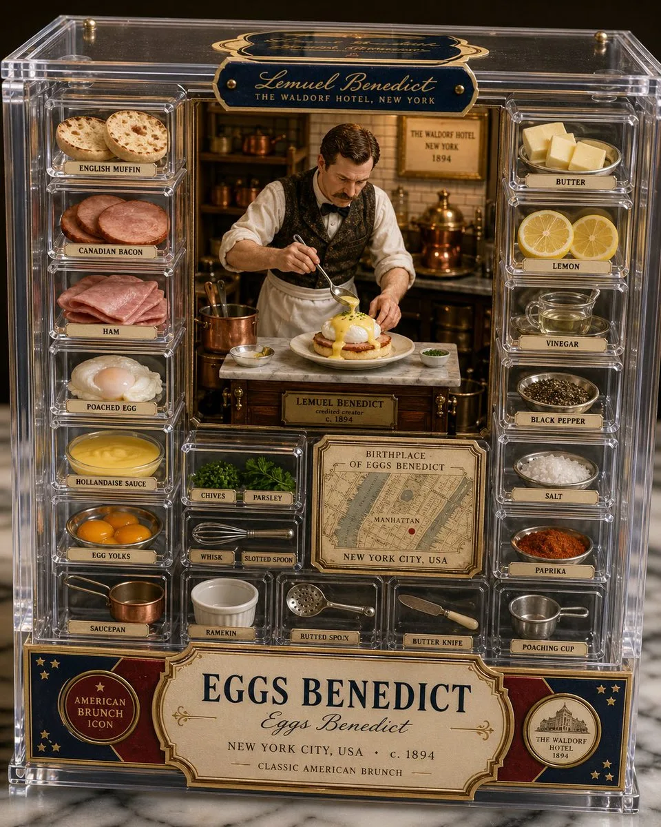 Hộp sa bàn Eggs Benedict cao cấp