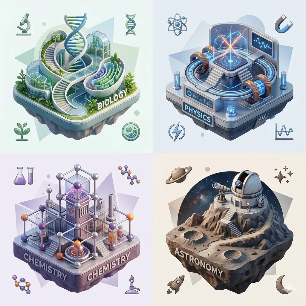 Lưới sa bàn isometric các ngành khoa học