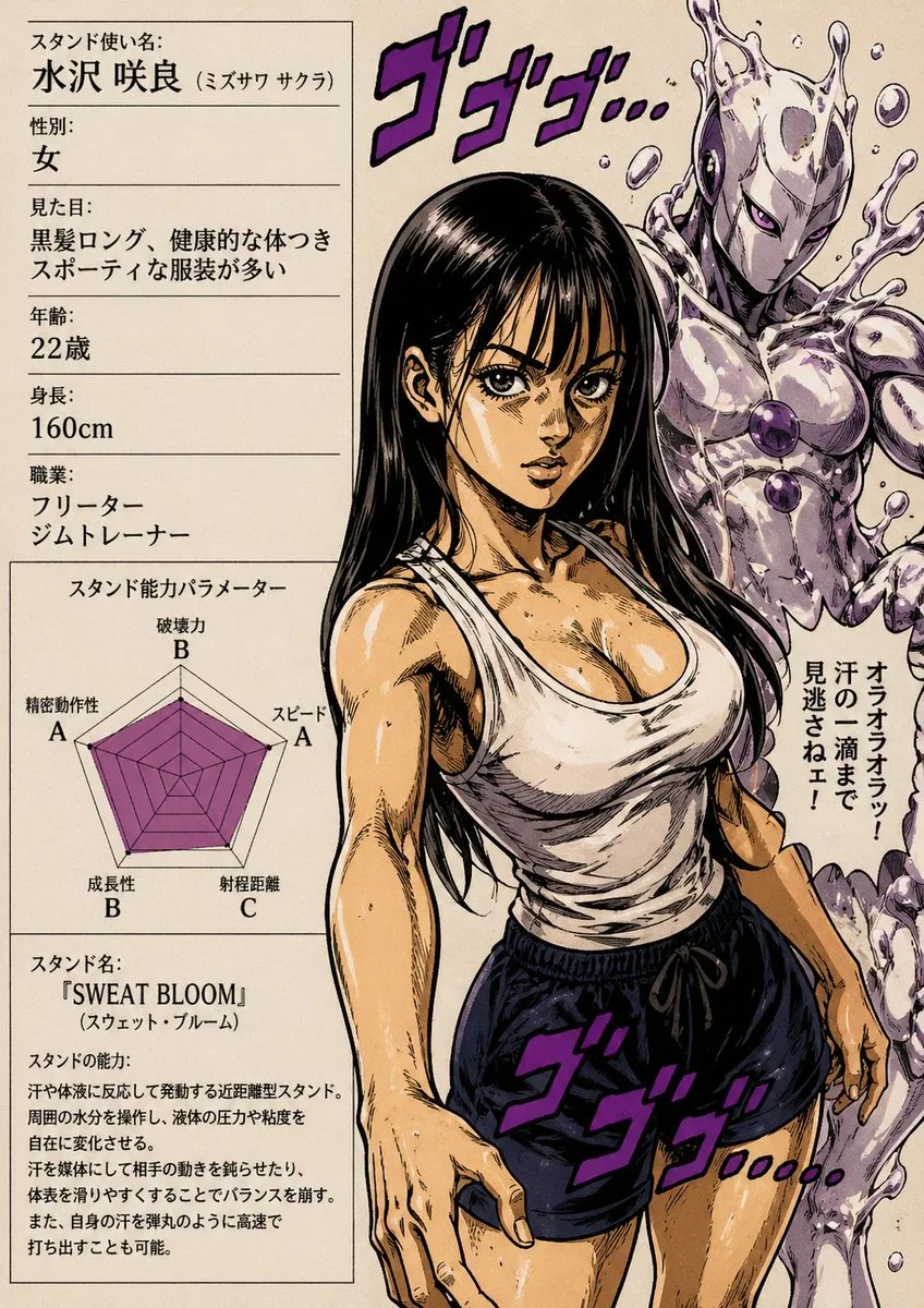 Trang hồ sơ người dùng Stand phong cách manga