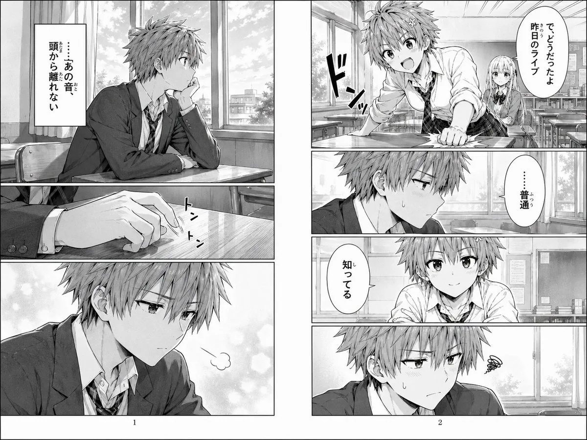 Trang đôi manga học đường