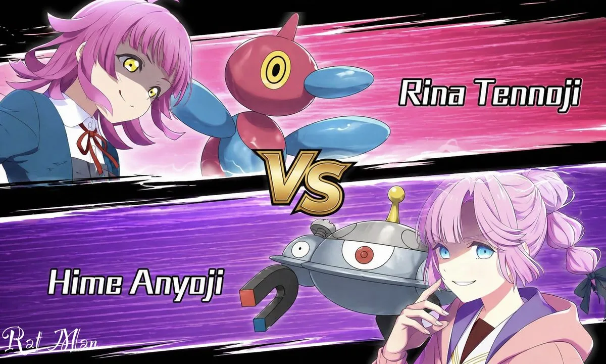 Màn hình đối đầu anime phong cách Pokémon
