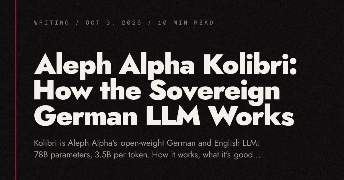 aleph alpha ra mat kolibri mo hinh ai moe 78 ty tham so doc lap cua duc