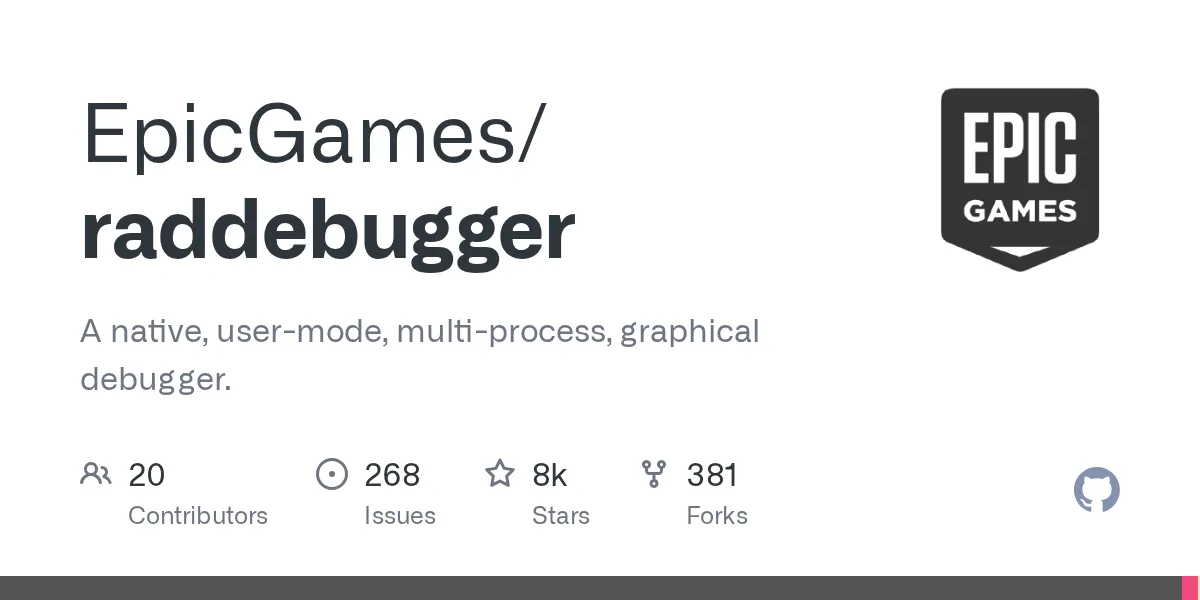 Epic Games ra mắt RAD Debugger và RAD Linker mã nguồn mở cho Windows x64 1 epic games ra mat rad debugger va rad linker ma nguon mo cho windows