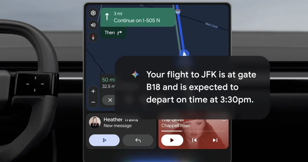 Gemini AI cá nhân hoá của Google sẽ xuất hiện trên Android Auto và xe có Google built‑in 1 gemini ai ca nhan hoa cua google se xuat hien tren android auto va xe co google built in