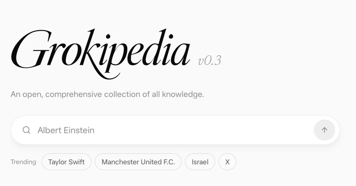 grokipedia cua elon musk lot xac voi giao dien v0 3 moi