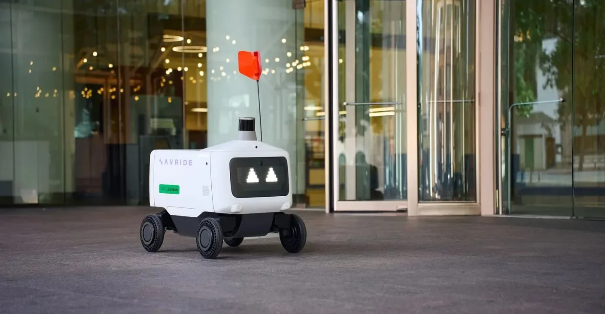 phu nu o philadelphia bi bat vi chan robot giao hang cua uber