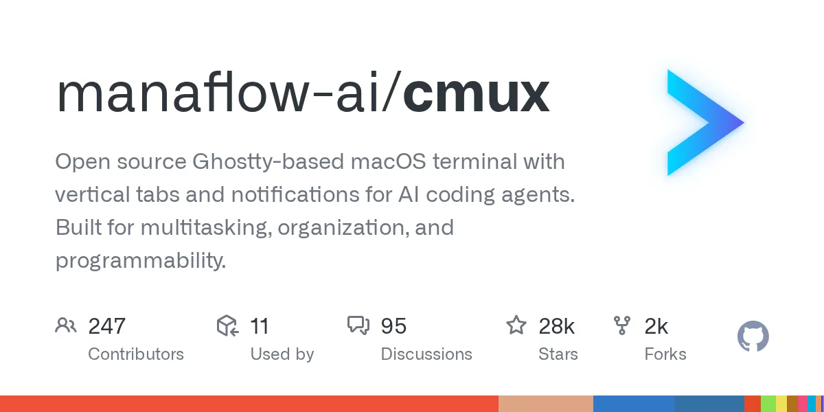 Ra mắt cmux - Trình Terminal mã nguồn mở cho macOS tối ưu cho AI Agent 1 ra mat cmux trinh terminal ma nguon mo cho macos toi uu cho ai agent